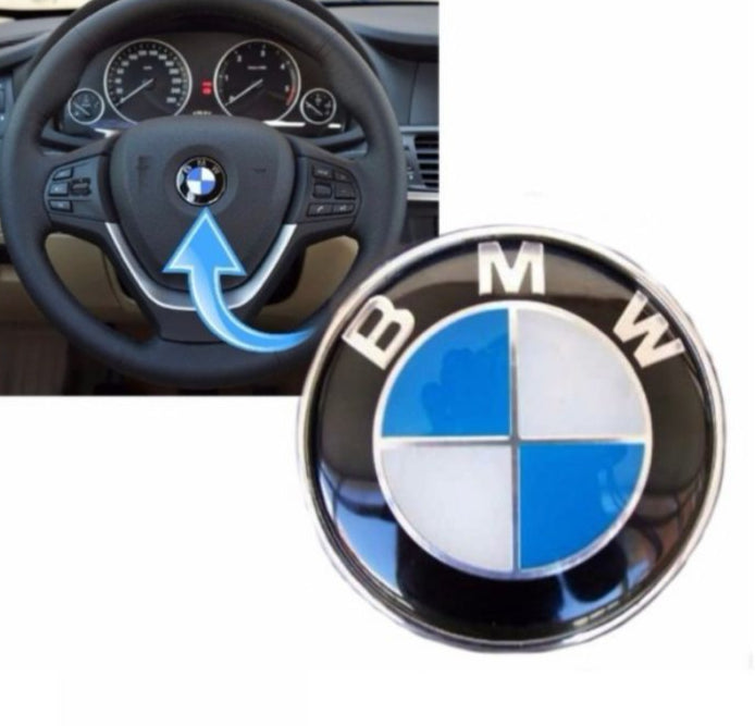 BMW steering wheel logo