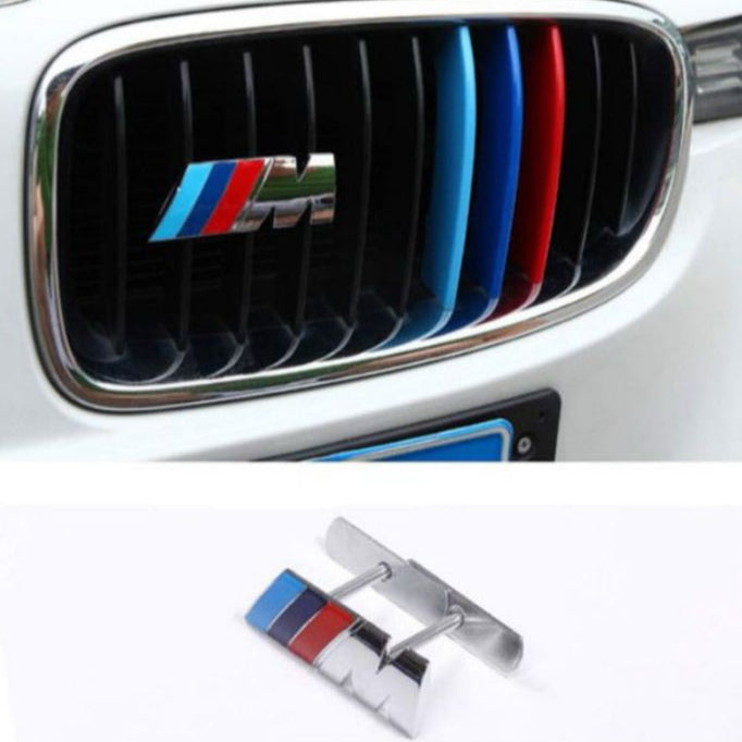 Metallic M emblem for front grilles