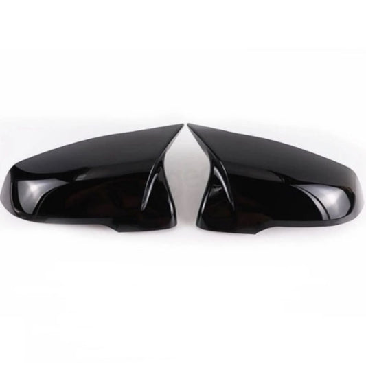 New series gloss black ABS mirror caps