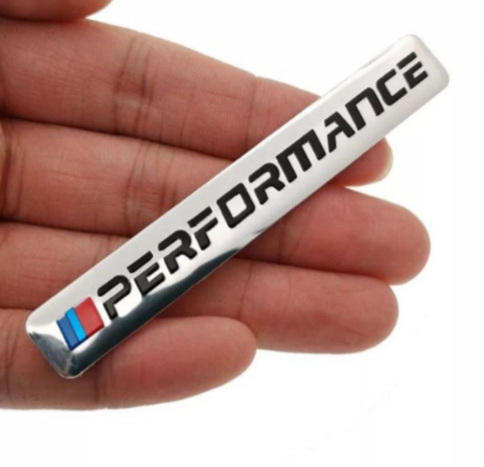 Silver performance sticker