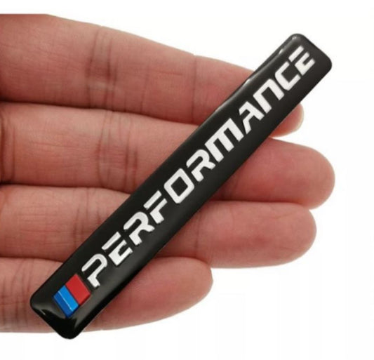 Glossy black performance sticker