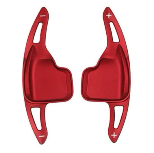Metallic red paddle shifters m