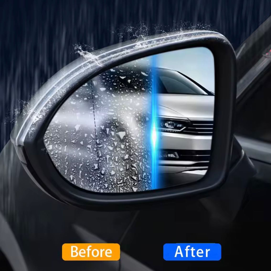 Rearview mirror rain film (2 pieces)