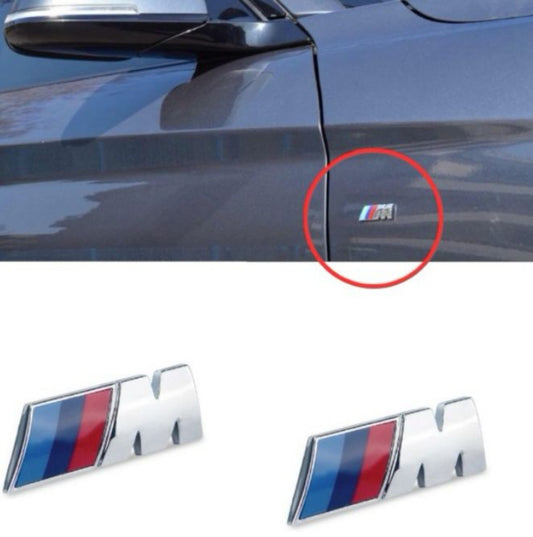 Silver M side emblems