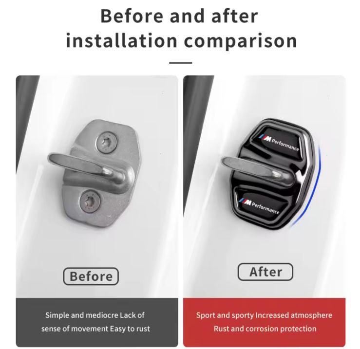 M performance door lock trim