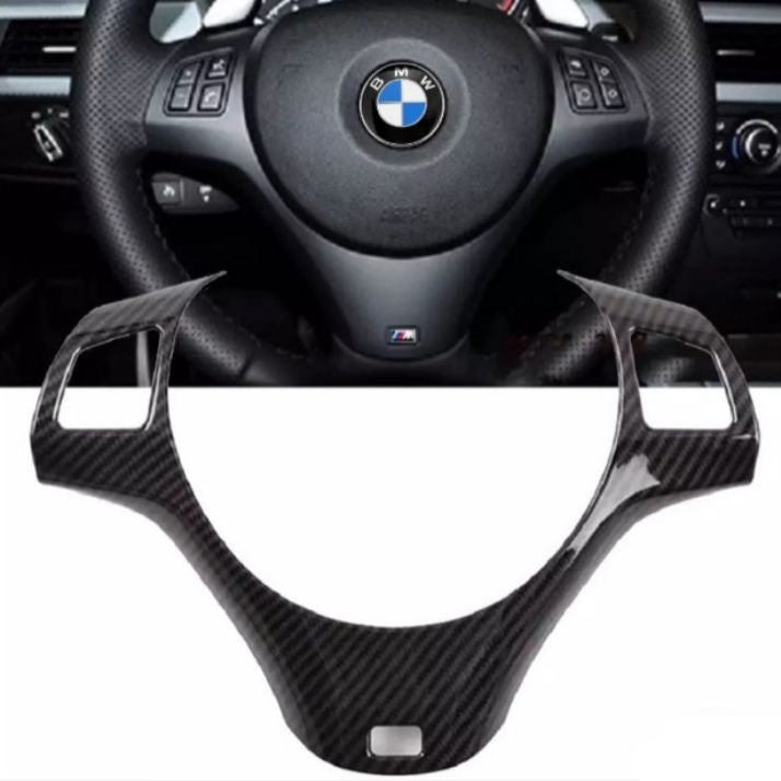 Steering wheel trim carbon fiber