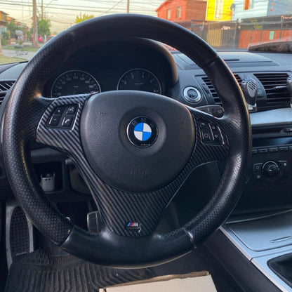 Steering wheel trim carbon fiber