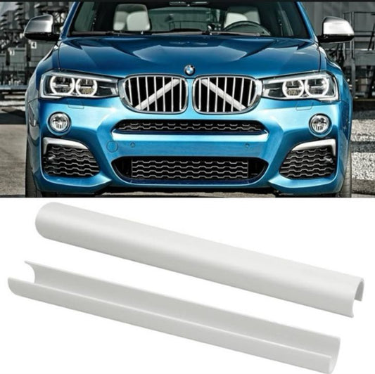 White trim for front bars