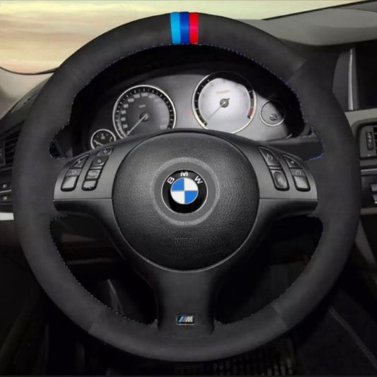 Textured alcantara steering wheel cover E46 M