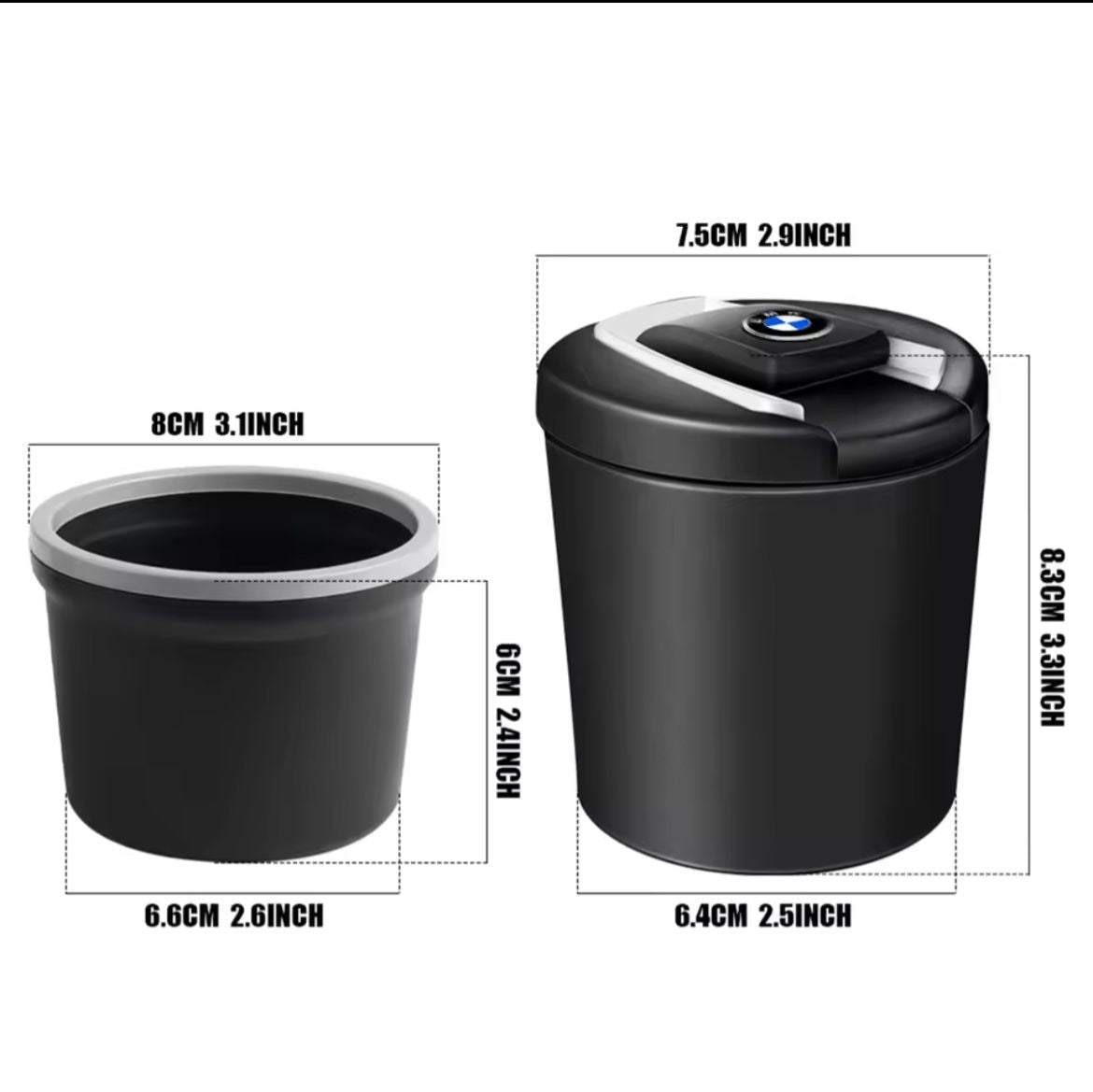 BMW detachable LED ashtray-cup