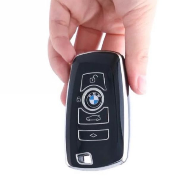 Piano black-silver remote control housing
