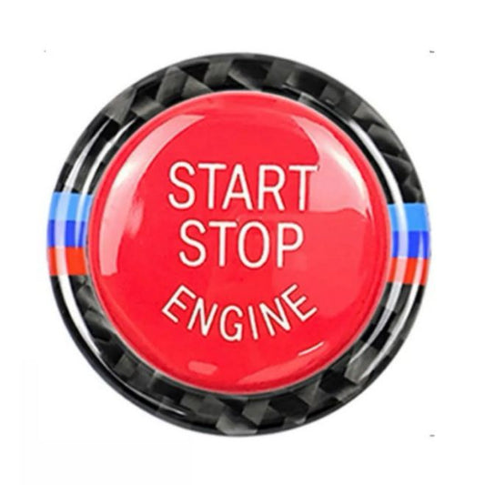 Start-stop-engine button red M colors