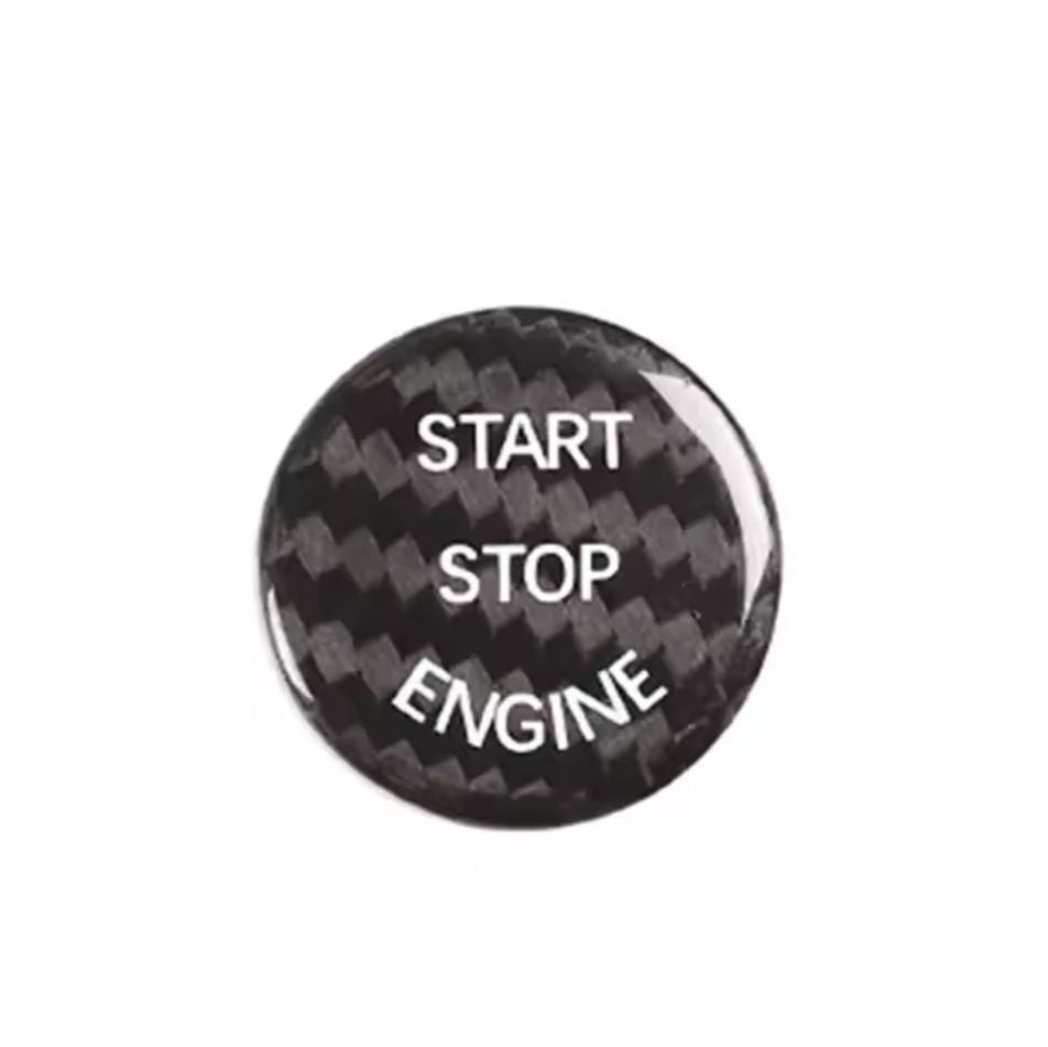Carbon fiber engine start-stop button