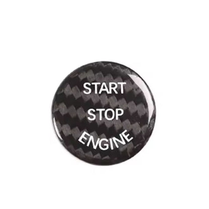 Carbon fiber engine start-stop button