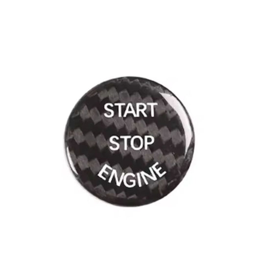 Carbon fiber engine start-stop button