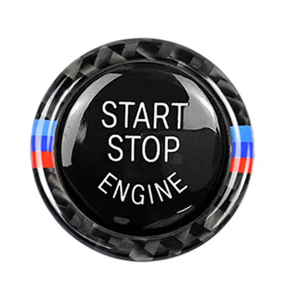 Start-stop-engine button in M colors