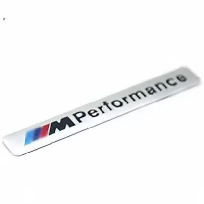 M performance silver sticker