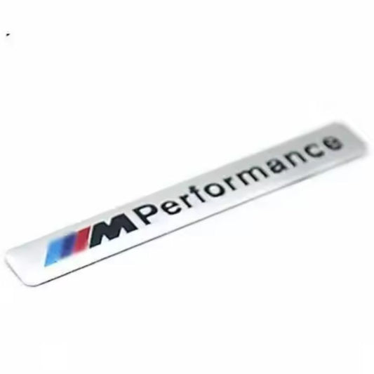 M performance silver sticker