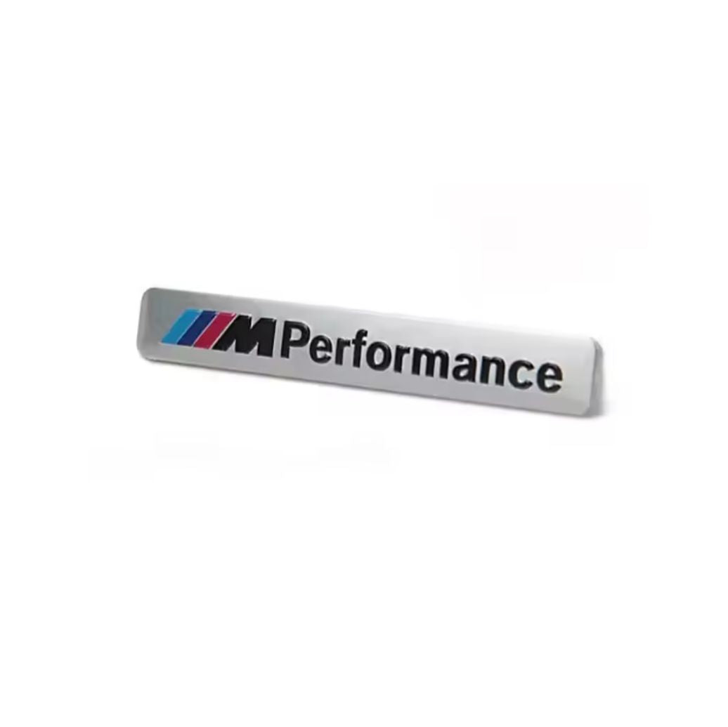 M performance silver sticker