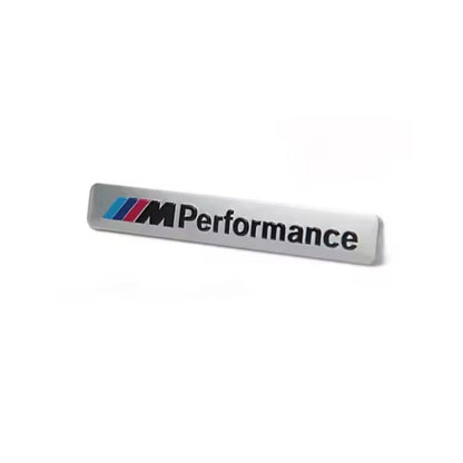 M performance silver sticker