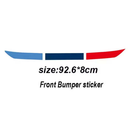M front bumper sticker