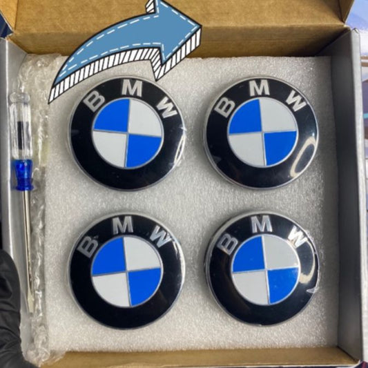 Swivel wheel center caps / static effect (4 pieces)