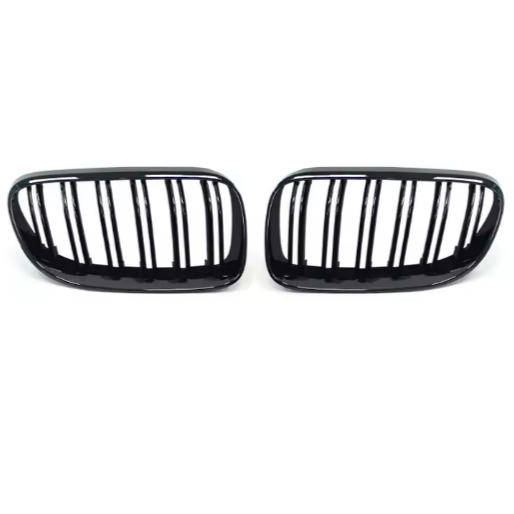 Gloss black double front grille for BMW E92 LCI 3 series