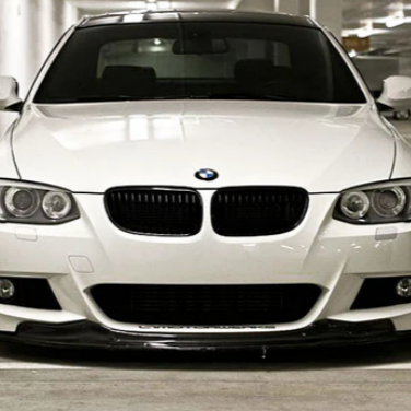 Gloss black double front grille for BMW E92 LCI 3 series