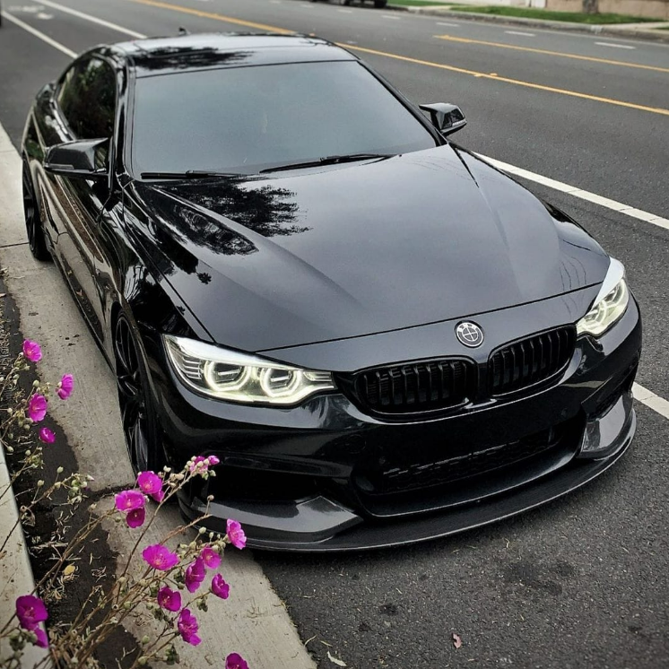 Gloss black double front grille for BMW F32-F33 4 series