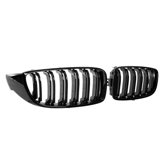 Gloss black double front grille for BMW F32-F33 4 series
