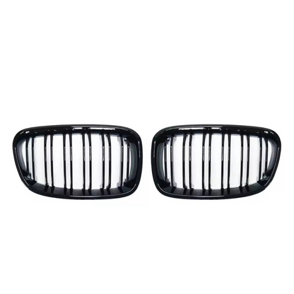 Gloss black double front grille for BMW E90 LCI 3 series