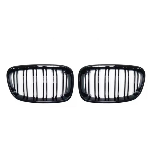 Gloss black double front grille for BMW E90 LCI 3 series