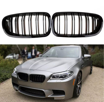 Gloss black double front grille for BMW F10 5 series