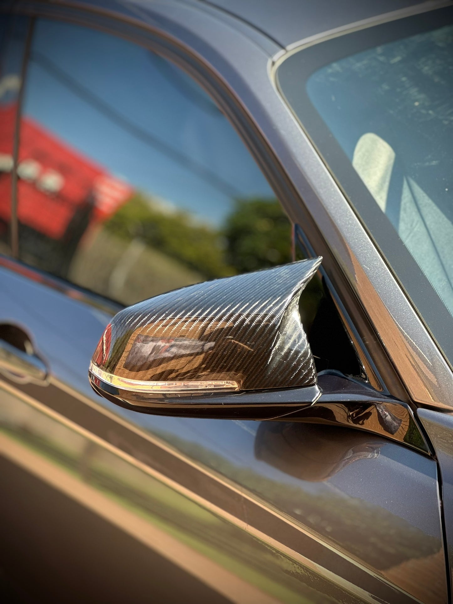 Real carbon fiber M style mirror caps