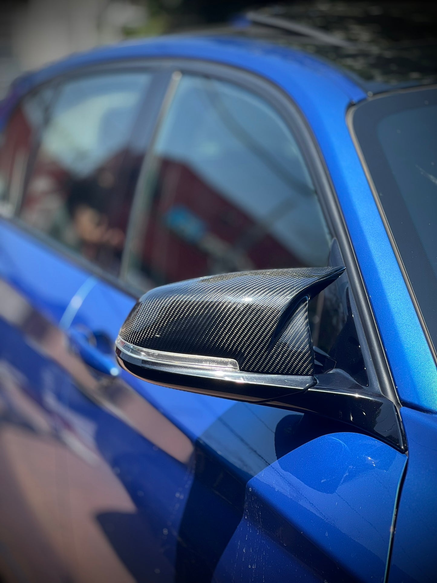 Real carbon fiber M style mirror caps