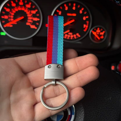 BMW M keychain tricolor
