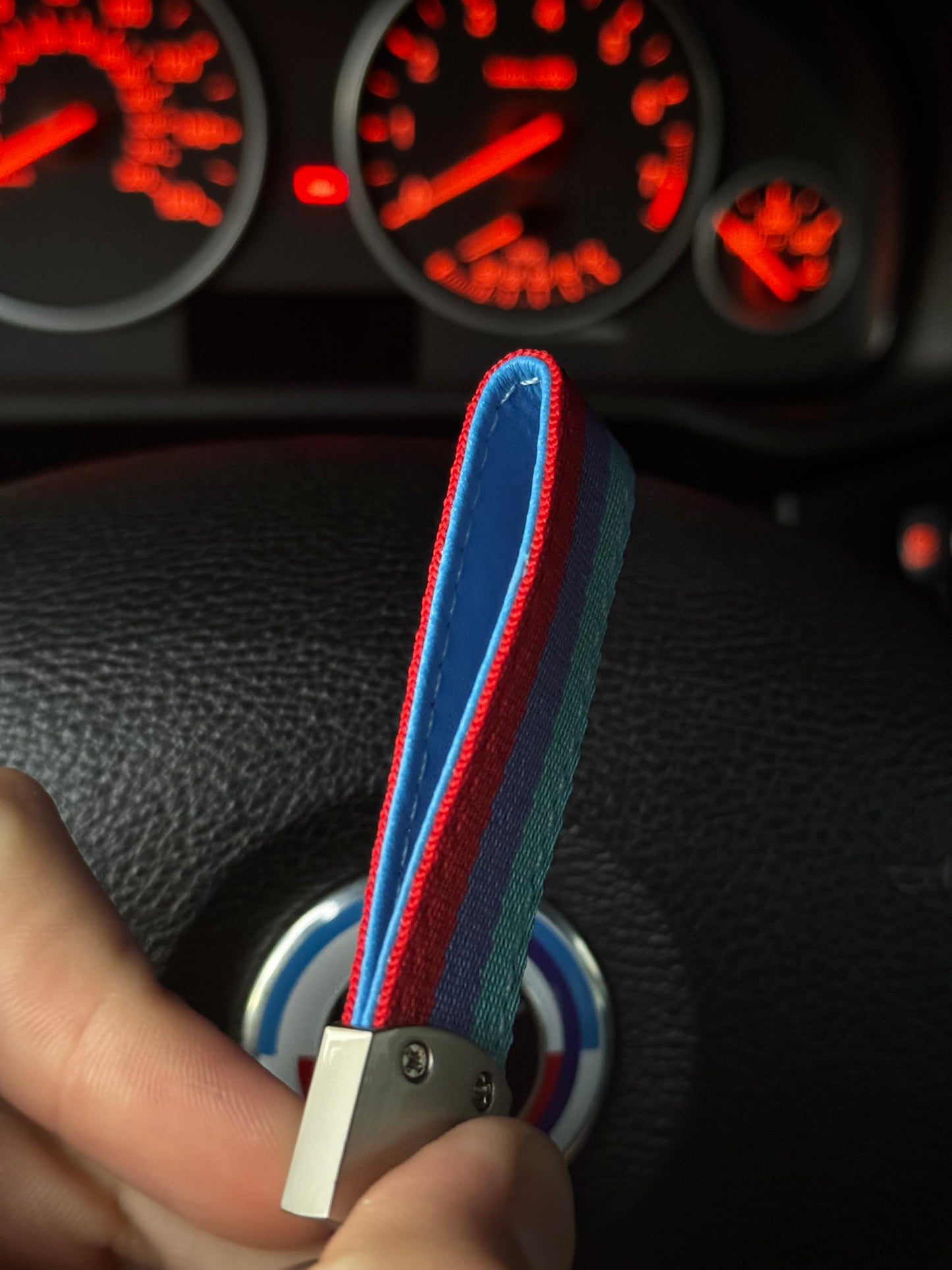 BMW M keychain tricolor