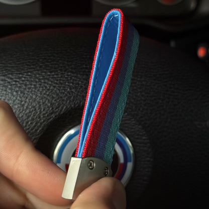 BMW M keychain tricolor