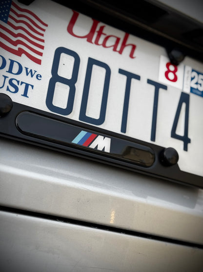 BMW M Car Aluminum License Plate Frame Holder