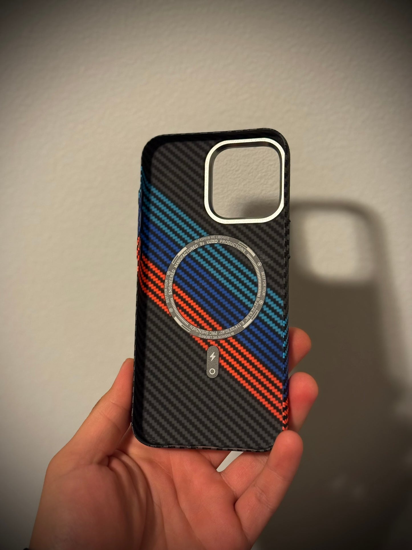 BMW M iPhone case with ultralight Magsafe